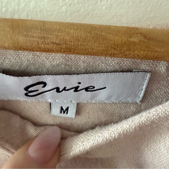 Evie Boutique Linen Blend Shift Dress - Picture 7 of 9